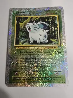 Nidoran Reverse Holo 82/110 - 2002 Legendary Collection Pokemon Card - Image 1