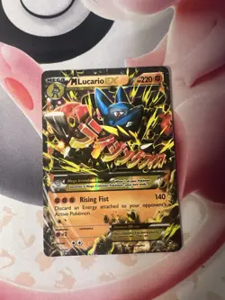 Pokemon TCG Mega-Lucario-EX Holo Rare Card Furious Fists 55/111 HP - Image 1