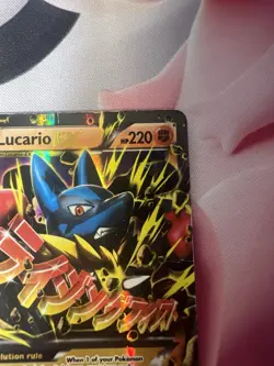 Pokemon TCG Mega-Lucario-EX Holo Rare Card Furious Fists 55/111 HP - Image 5