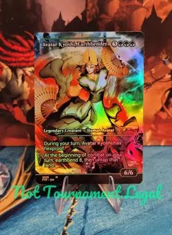 FTP Avatar Kyoshi Earthbender Foil Borderless MTG Japan Showcase - Image 1