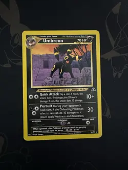 Pokemon TCG Umbreon Card Neo Discovery 32/75 Unlimited Edition, Regular Rare - Image 1
