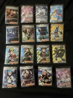 Pokemon 16 Card Lot Trainers And Full Art Pokemon - Image 1