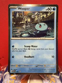 Wooper Cosmos Holo Black Star Promo - SVP155 Pokemon Card NM #438 - Image 1