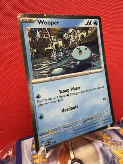 Wooper Cosmos Holo Black Star Promo - SVP155 Pokemon Card NM #438 - Image 2
