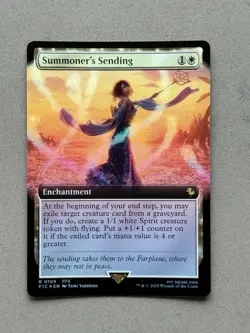 Summoners's Sending (Extended Art) FOIL 109 MTG Final Fantasy Commander FIC - NM - Image 3