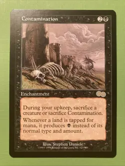 MTG - Contamination - Urza's Saga - NM - Image 1