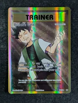 2016 Pokemon BROCK'S GRIT 107/108 Evolutions Ultra Rare Holo English - Image 1