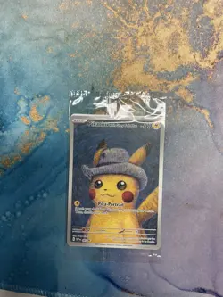 Pikachu with Grey Felt Hat Van Gogh SVP085 2023 Promo Pokemon TCG - Sealed - Image 1
