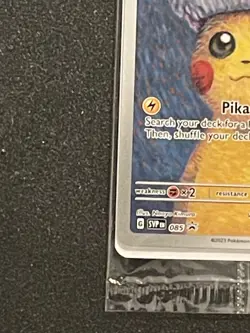 Pikachu with Grey Felt Hat Van Gogh SVP085 2023 Promo Pokemon TCG - Sealed - Image 4