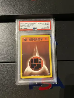 Pokemon 1st Edition PSA 10 Fighting Energy 106/111 - Neo Genesis GEM Mint - Image 1