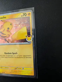 2026 Pikachu 051/162 Pokemon Day 30th Anniversary Stamped Promo TCG Plus Coin - Image 2