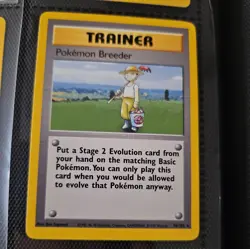 Pokemon Breeder 76/102 - Unlimited Rare - Pokemon TCG - Base Set - LP - Image 1