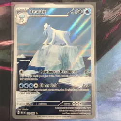 Pokemon TCG Beartic Illustration Rare Black Bolt Near Mint Condition 110/086 - Image 1