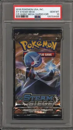 PSA 10 Gem Mint Pokemon 2016 XY Steam Siege Mega Gardevoir Sealed Booster Pack - Image 1