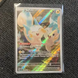 Pokemon SV01 Scarlet & Violet Pachirisu 208/198 Illustration Rare Holo English . - Image 1