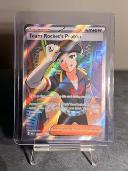 Team Rocket’s Proton Full Art Trainer 227/182 Ultra Rare DRI Pokemon TCG NM - Image 1