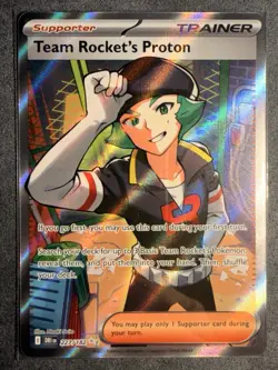 Team Rocket’s Proton Full Art Trainer 227/182 Ultra Rare DRI Pokemon TCG NM - Image 2