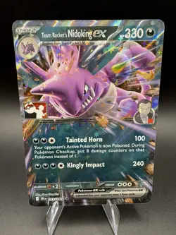Team Rocket's Nidoking ex 119/182 Pokemon Play! Prize Pack Series 8 Stamped - NM - Image 1