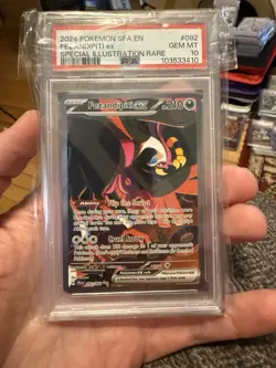 2024 Pokemon Sfa En-Shrouded Fable SIR Fezandipiti Ex #092 PSA 10 - Image 1