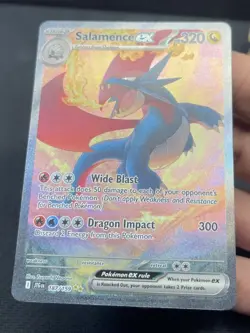 Pokemon TCG Salamence EX 187/159 Journey Together Special Illustration Rare - Image 3