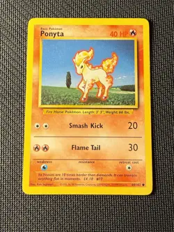 Ponyta 60/102 - Pokemon Base Set Unlimited LP 1 - Image 1