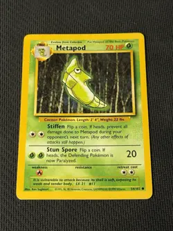 Metapod 54/102 - Pokemon Base Set Unlimited 1 - Image 1