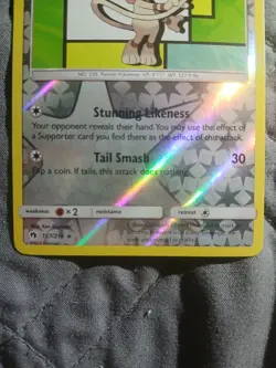 Pokemon TCG Smeargle 157/214 Rare Reverse Holo Sun and Moon Lost Thunder NP - Image 3