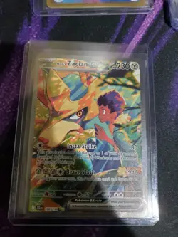 Pokemon TCG Hop's Zacian ex 186/159 Journey Together Special Illustration NM (A) - Image 1