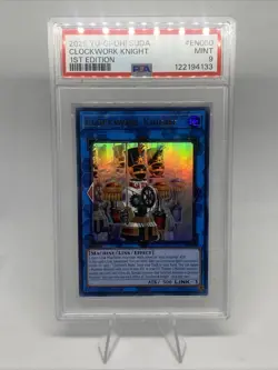 2025 YU-GI-OH! Suda Clockwork Knight Ultra Rare 1st Edition PSA 9 - Image 1