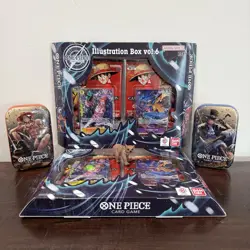 Lot of 3 One Piece Illustration Box Vol 6 + Tin Packs Vol 2 SEALED NEW - Image 1