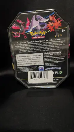 Pokemon TCG Galarian Zapdos Crown Zenith Tin Brand New and Sealed - Image 2