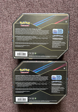 Pokemon TCG: Crown Zenith Tin Galarian Zapdos New-Factory Sealed lot of 2 tins - Image 2