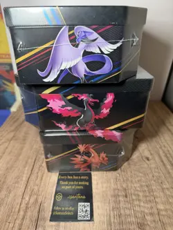 Pokemon TCG Crown Zenith large Galarian Birds Tin Collection New Sealed - Image 4