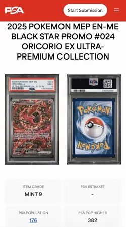Pokemon TCG - PSA 9 Oricorio ex MEP024 Promo 2025 EN - Ultra Premium Collection - Image 3