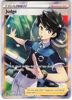 Judge TG25/TG30 Pokemon SWSH12: Silver Tempest Trainer Gallery Holo Ultra Rare - Image 1