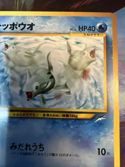 Remoraid No.223 Neo Destiny (Japanese) Old Back Vintage TCG Pokemon Card Pocket - Image 3
