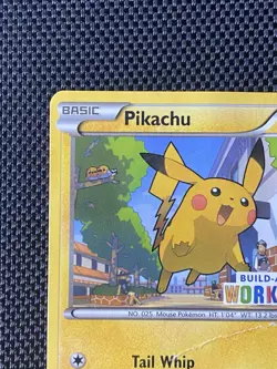Pikachu 20/108 Build-A-Bear Stamped Promo Pokemon TCG 2016 Card - Image 2