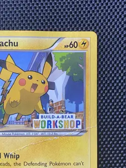 Pikachu 20/108 Build-A-Bear Stamped Promo Pokemon TCG 2016 Card - Image 3
