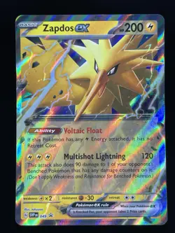 Zapdos ex 049 Black Star PROMO HOLO Pokemon Card - Image 1