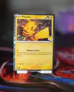 Pokemon Pikachu 051/162 Holo English TCG Card - Pokemon Day 2026 - Image 1