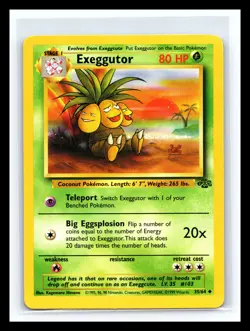 🔥 EXEGGUTOR FOSSIL NON HOLO FOIL - POKEMON TCG 1999 SET VINTAGE CARD # 35/64 - Image 1