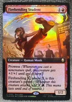 Magic the Gathering TCG - 2025 Promo 393 Creature - FIREBENDING STUDENT - Image 1