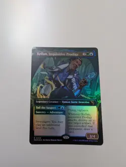 MTG - Kellan, Inquisitive Prodigy (Borderless Foil)-Murders at Karlov Manor NM/M - Image 1