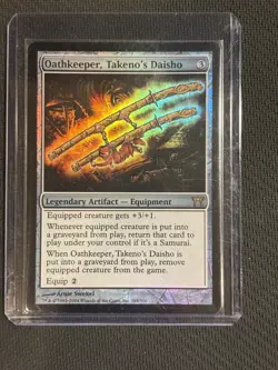 MTG Oathkeeper, Takeno’s Daisho FOIL Champions Of Kamigawa *EXCELLENT* 🔥 - Image 1