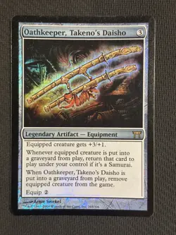 MTG Oathkeeper, Takeno’s Daisho FOIL Champions Of Kamigawa *EXCELLENT* 🔥 - Image 2
