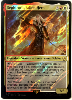 MTG Sephiroth, Fallen Hero (Surge Foil) Commander: Final Fantasy 92 NM - Image 1