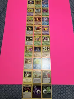 27 Different Pokemon Team Rocket Cards- Vintage 2000 Wizards Of The Coast- NM-LP - Image 1
