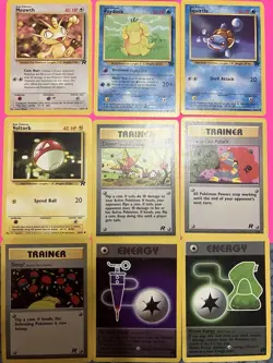 27 Different Pokemon Team Rocket Cards- Vintage 2000 Wizards Of The Coast- NM-LP - Image 4