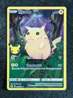 2021 Pokemon PIKACHU 005/025 Celebrations Holo Rare Lightning English (B) - Image 1