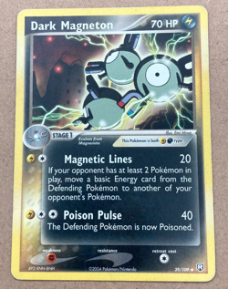 Dark Magneton 39/109 Pokemon Team Rocket Returns 2004 Non-Holo MP - Image 1